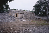 Palace of the Cylinders at Xcalumkin Ruins - xcalumkin mayan ruins,xcalumkin mayan temple,mayan temple pictures,mayan ruins photos